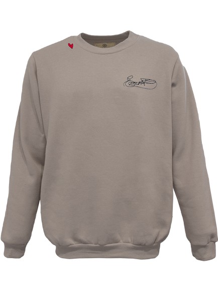 Custom Signed With Love Unisex Crew Pullover