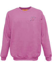 Carved Heart Customized Initials Unisex Pullover