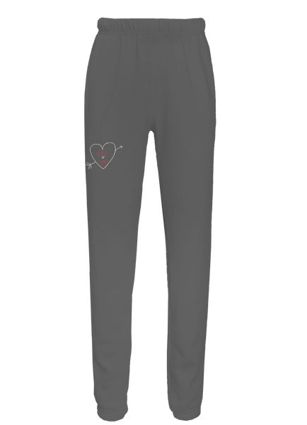 Carved Heart Customized Initials Classic Sweatpants
