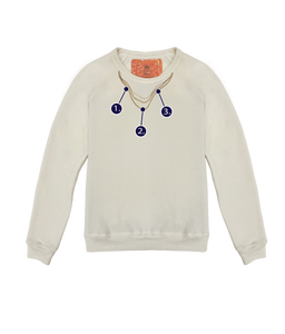 Custom Charm Necklace Classic Crew Pullover