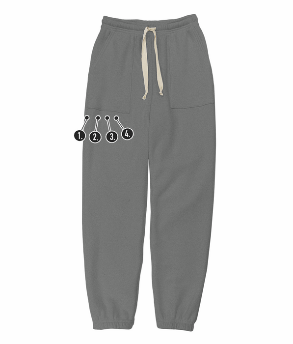 Customizable Spooky Leg Horizontal Mini Embroidery Unisex Sweatpants