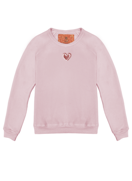 Open Hearted Classic Women's Crewneck Pullover