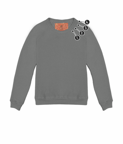 Customizable Spooky neckline Mini Embroidery Women's Classic Pullover