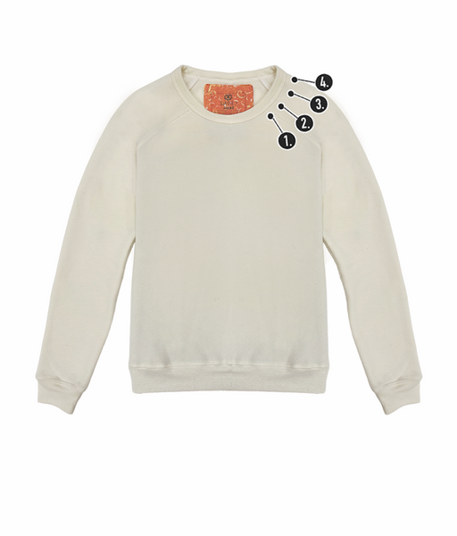 Customizable Spooky neckline Mini Embroidery Women's Classic Pullover