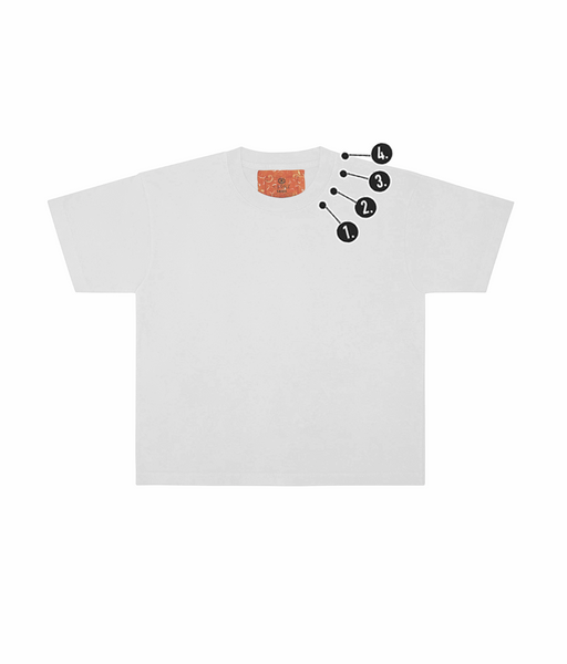 Customizable Spooky neckline Mini Embroidery Crop Tee