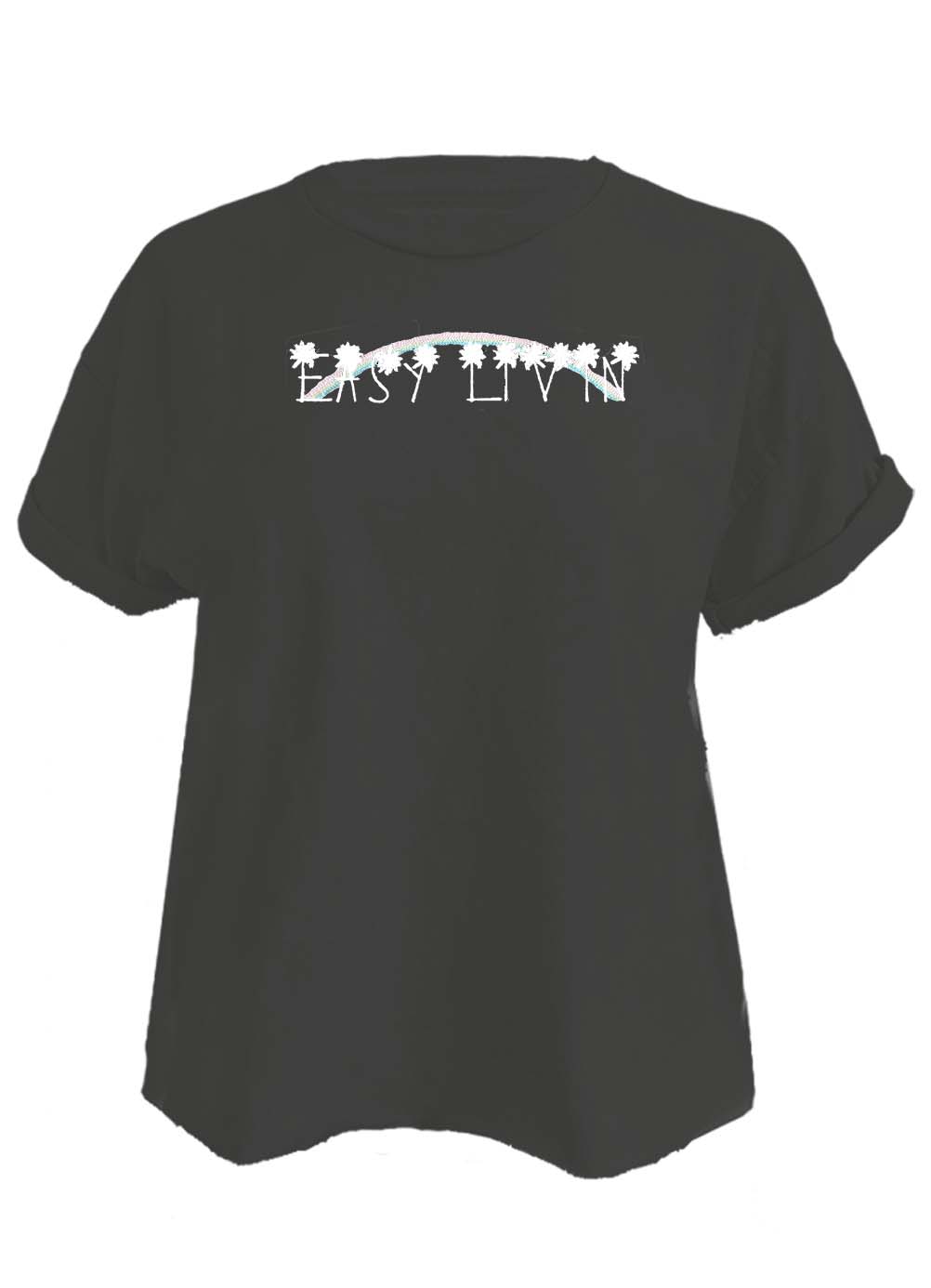 Easy Livin Crop Tee
