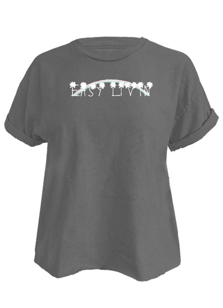 Easy Livin Crop Tee