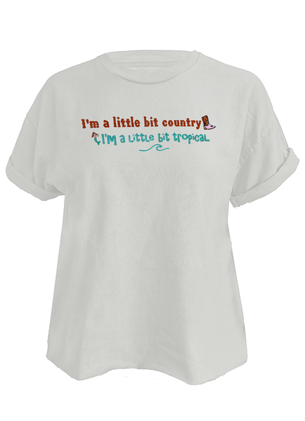 A Little Bit Country Crop Tee