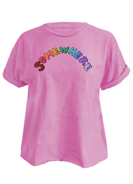 SOMEWHERE Crop Tee