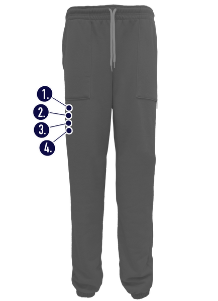 Custom Leg Mini Embroideries Unisex Sweatpants