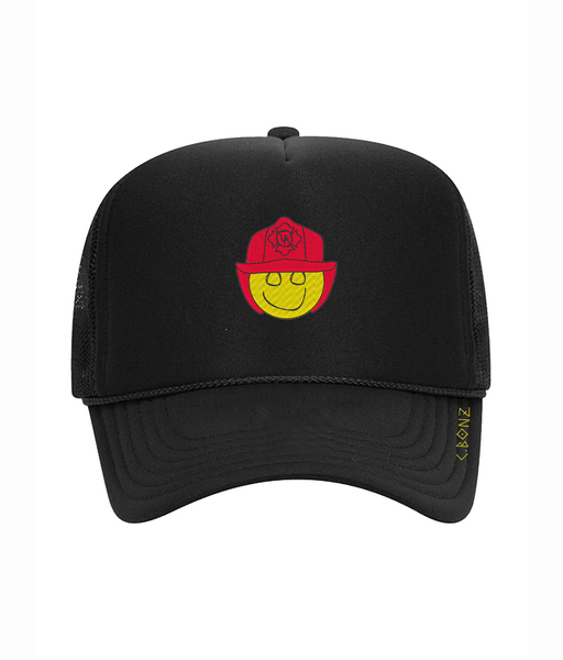 Happy Firefighter  Trucker Hat