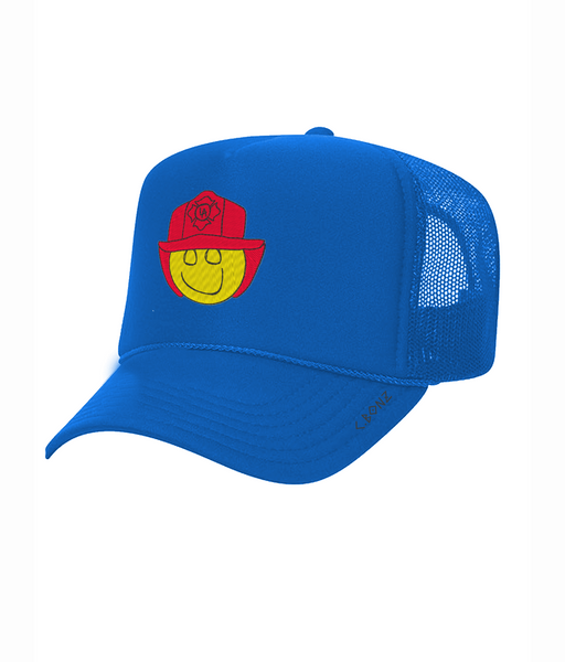 Happy Firefighter  Trucker Hat