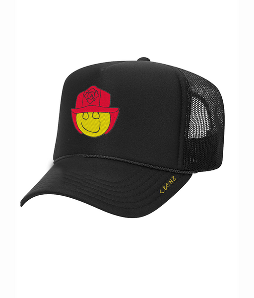 Happy Firefighter  Trucker Hat