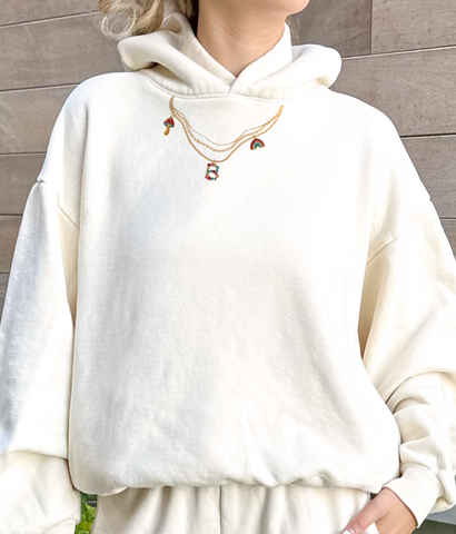 Custom Charm Necklace Hoodie