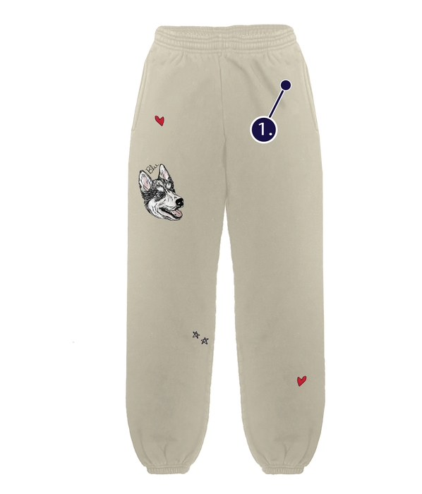 Magical Moments Custom Pet Portrait Heavy Fleece Cotton Sweatpants