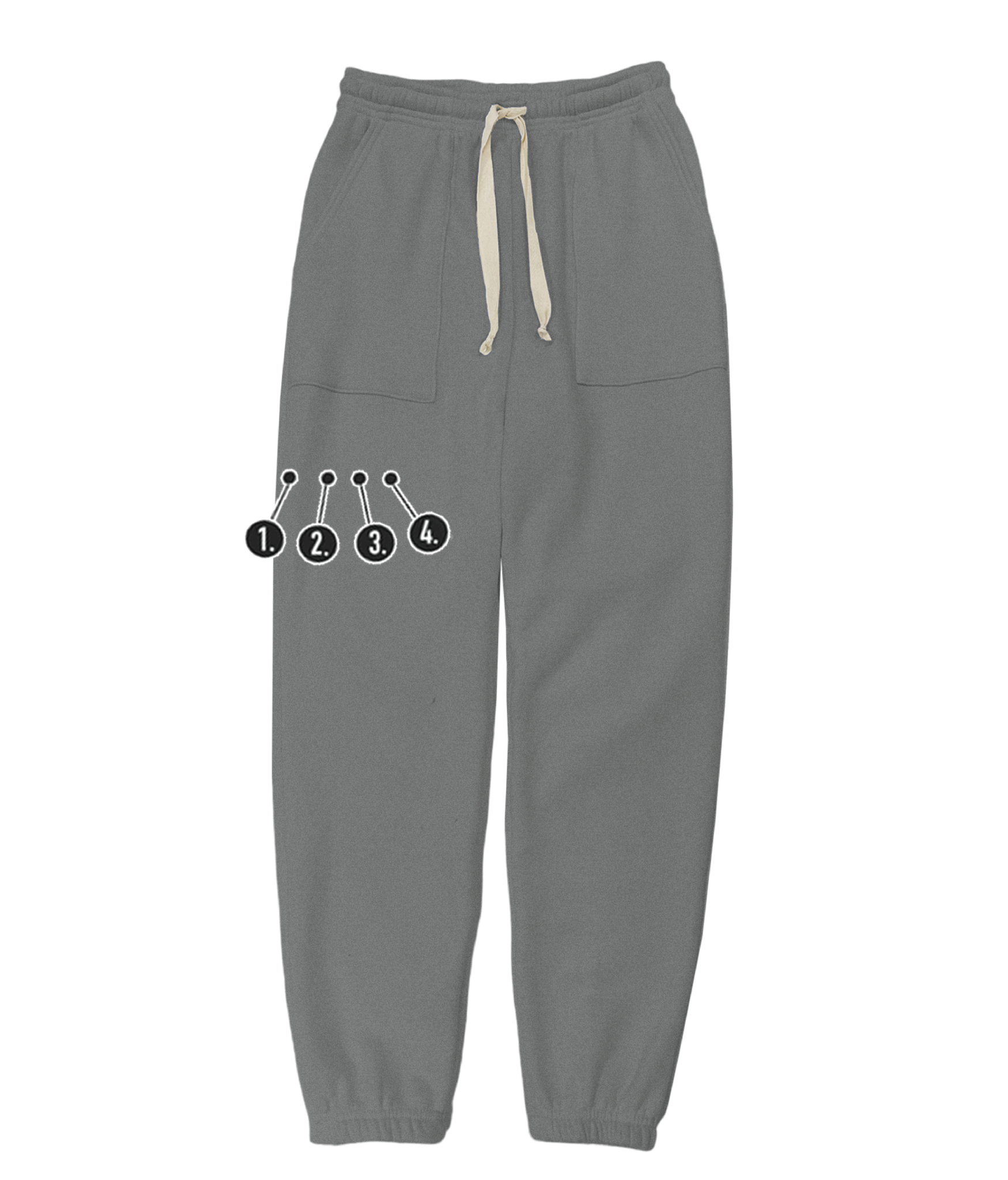 Custom Leg Mini Embroideries Unisex Sweatpants