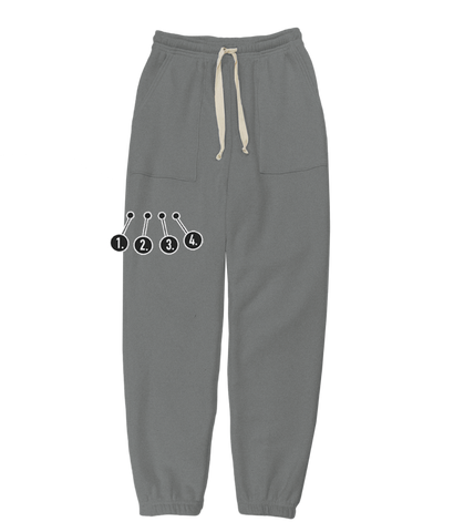 Custom Mini Embroideries Unisex Sweatpants