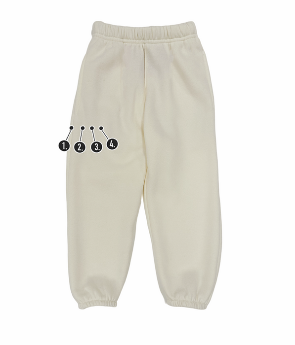 Holiday Customizable Mini Embroidery Kids' Sweatpants