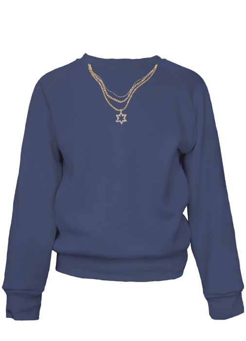 Support Israel Kids' Star of David Charm Necklace Pullover