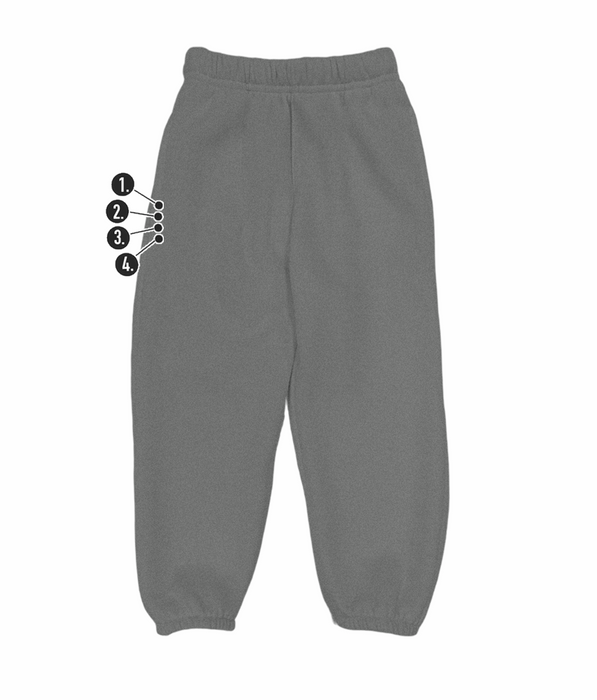 Customizable Spooky Leg Vertical Mini Embroidery Kids' Sweatpants