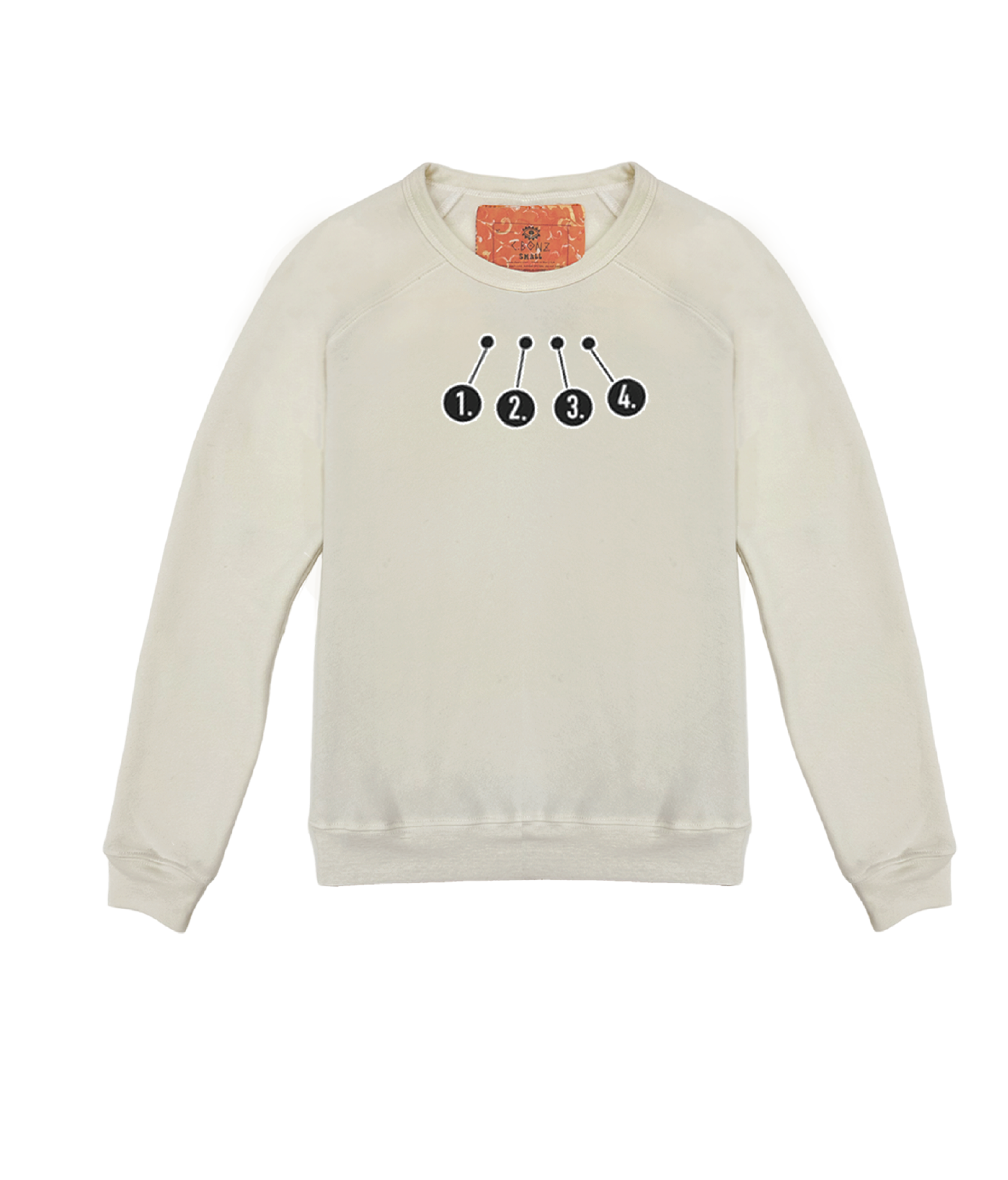 【BAON】[unisex] Chez Lettering Pigment Over Sweatshirt C.Bonz | Custom Embroidered Sweatshirt – CBONZ