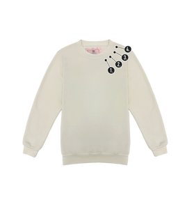 Custom Neck Mini Embroidery Unisex Crew Pullover