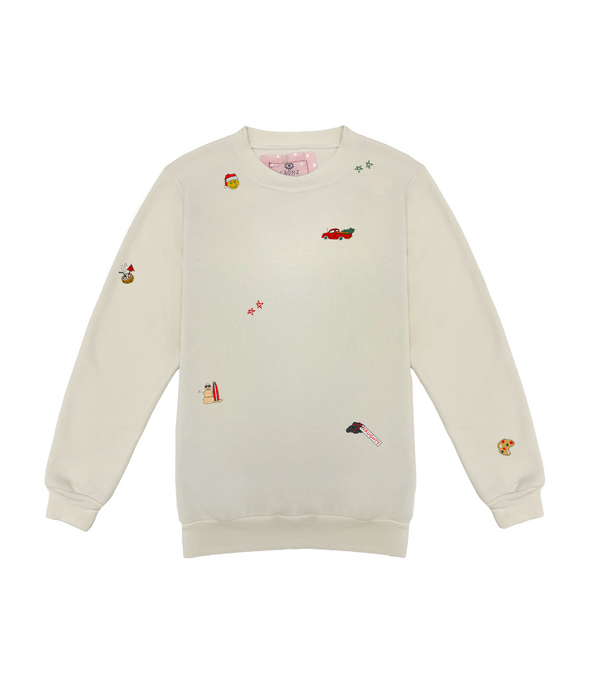 Merry and Bright Sprinkle Crew Pullover Unisex