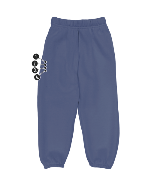 Custom Vertical Mini Thigh Kids' Sweatpants