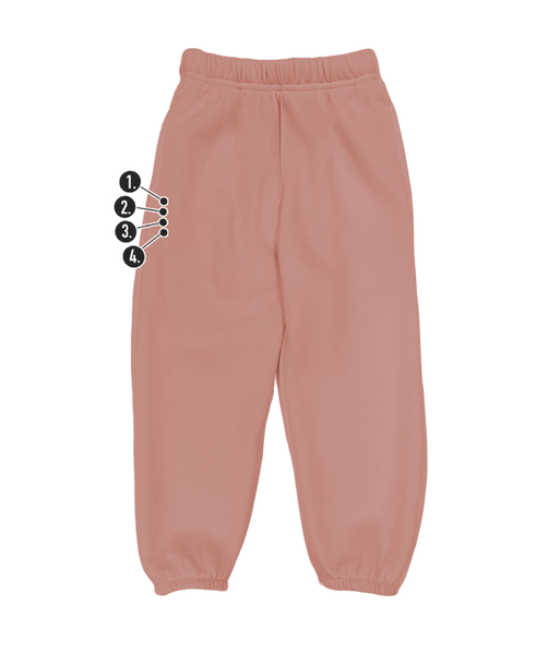 Custom Vertical Mini Thigh Kids' Sweatpants