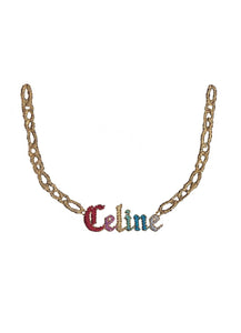 Custom Necklace Nameplate Necklace Unisex Crew Pullover