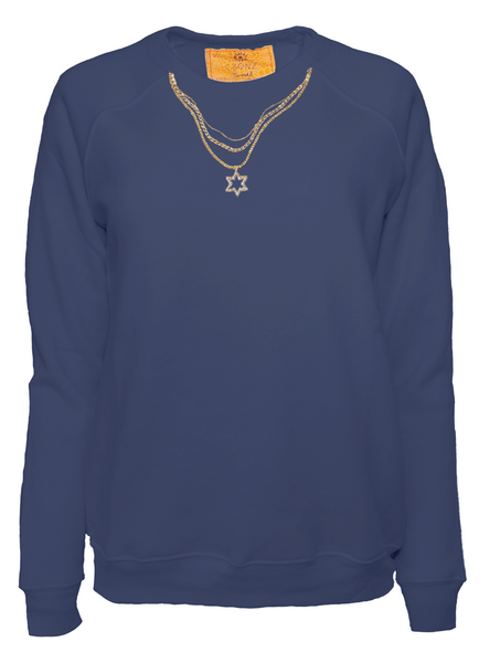 Support Israel Women's Classic Star of David Charm Necklace Pullover