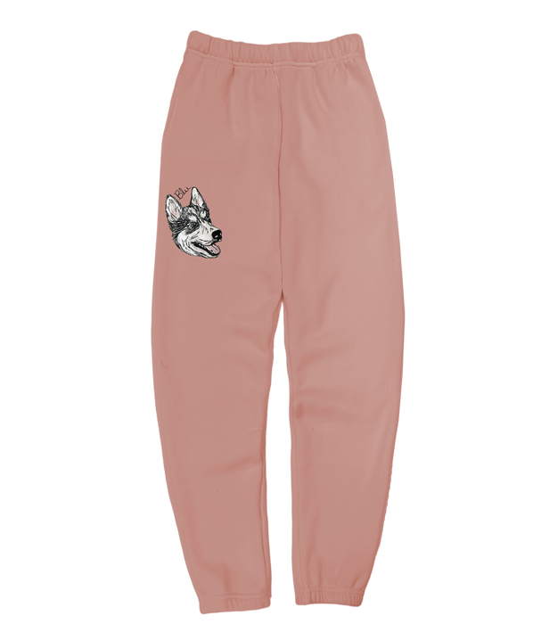 Women's Doodle Style Custom Pet Portrait Classic Sweatpants