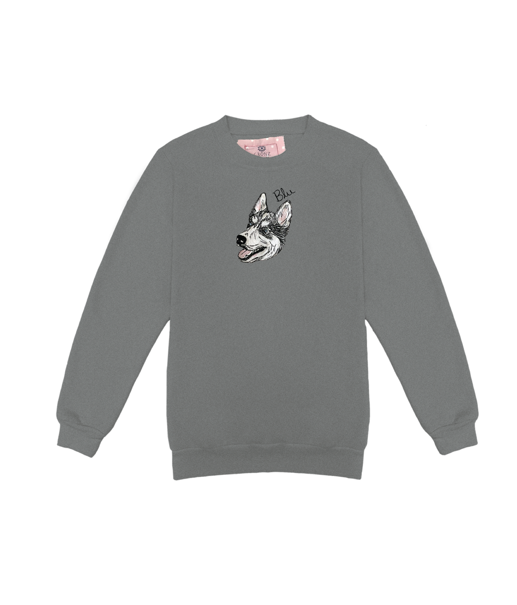 Doodle Style Custom Pet Portrait Unisex Crewneck Pullover