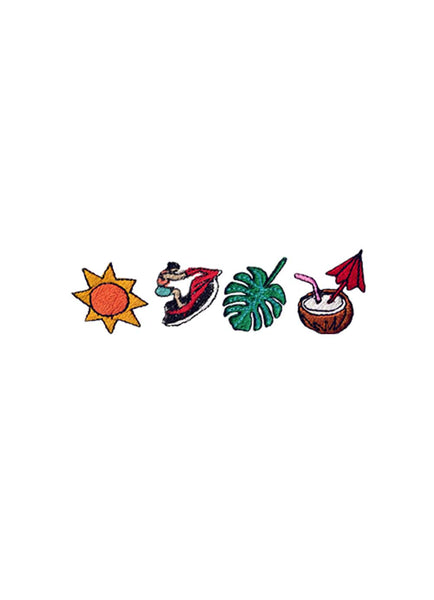 Summer Jam Leg Mini Embroideries Sweatpants
