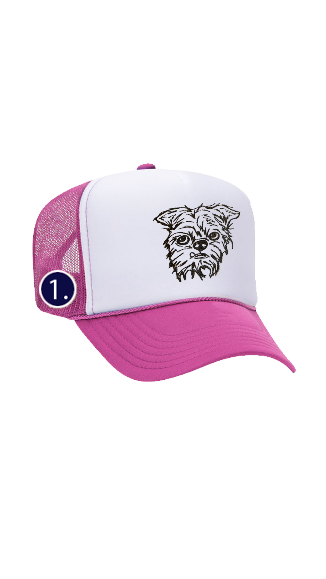 Personalised Embroidery Baseball Cap, Pink