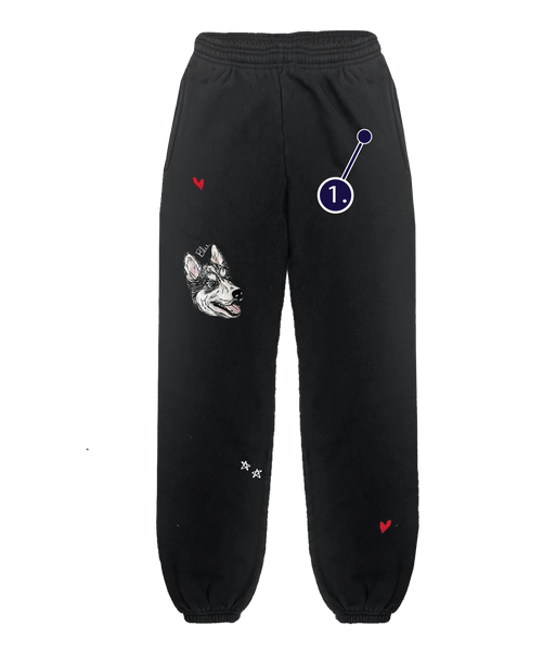 Magical Moments Custom Pet Portrait Heavy Fleece Cotton Sweatpants