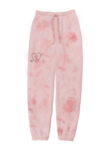 Carved Heart Customized Initials Unisex Sweatpants