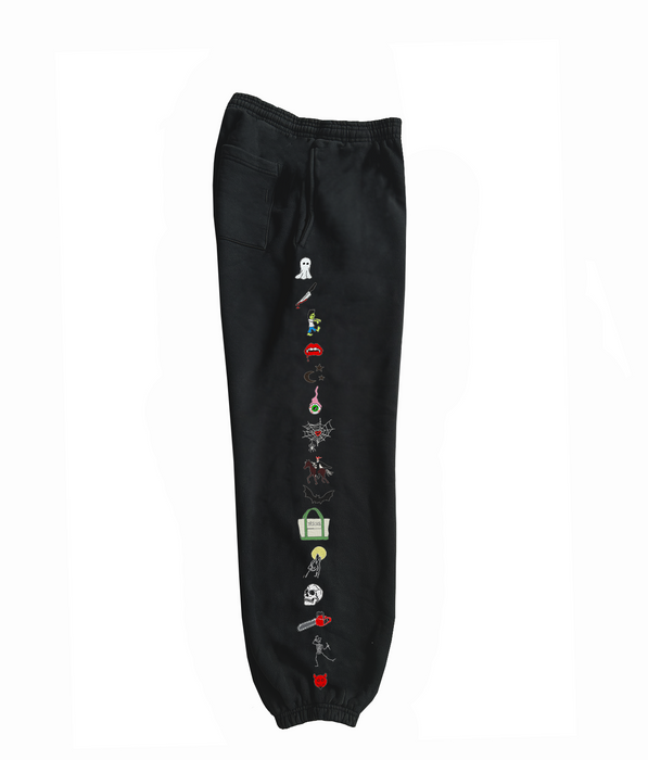 Spooky Track Pants Heavy Fleece Cotton