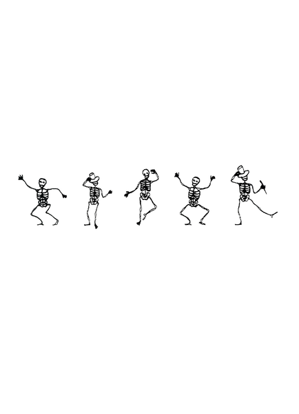 Dancing Skeletons Women's Track Pants
