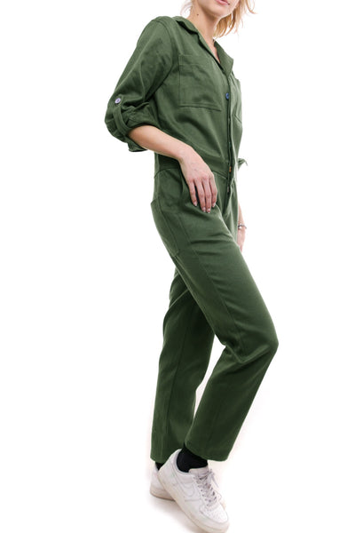 Watch Your Back Organic Hemp and Cotton Jumpsuit