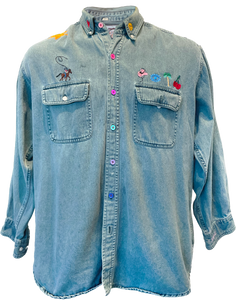 Country Tropical Button Down