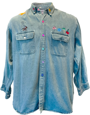 Country Tropical Button Down
